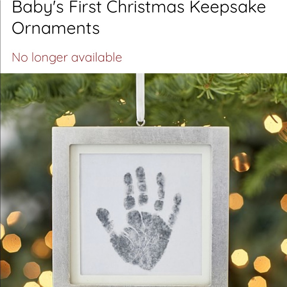 Pottery Barn Baby First Christmas Ornament